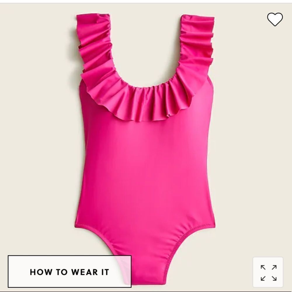J. Crew Ruffle scoopback one-piece*